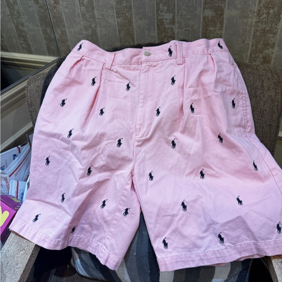 Polo Ralph Lauren Tyler Shorts Mens 34 Pony Logo Pink‎ Nautical Classic Summer - Picture 1 of 4